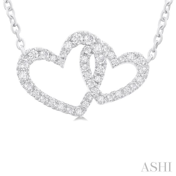 Heart Interlock Diamond Fashion Pendant
