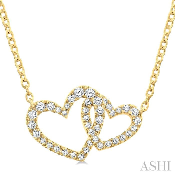 Heart Interlock Diamond Fashion Pendant