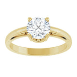 Solitaire Scroll Setting® Ring