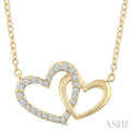 Heart Interlock Diamond Fashion Pendant