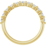 14K Yellow 1/2 CTW Lab-Grown Diamond Anniversary Band