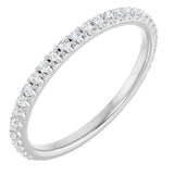 Platinum 1/4 CTW Lab-Grown Diamond Anniversary Band