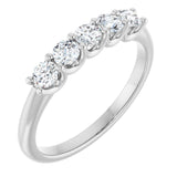 Platinum 1/2 CTW Lab-Grown Diamond Anniversary Band