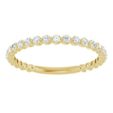 14K Yellow 1/3 CTW Lab-Grown Diamond Anniversary Band
