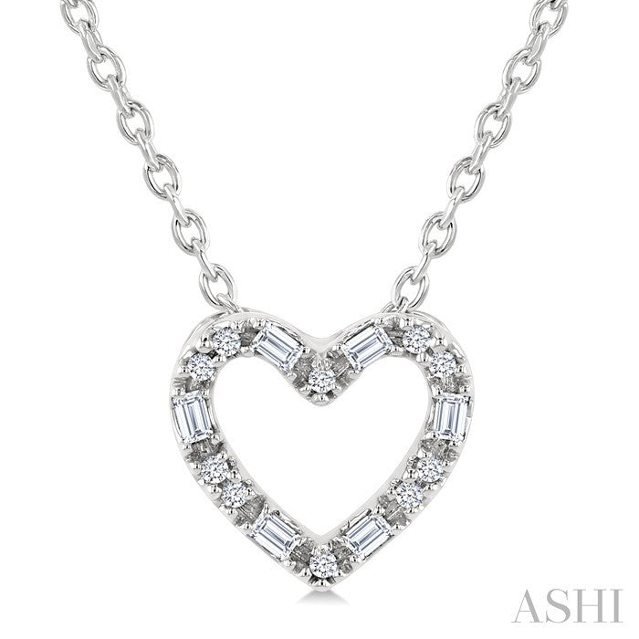 Heart Shape Petite Diamond Fashion Pendant