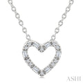 Heart Shape Petite Diamond Fashion Pendant