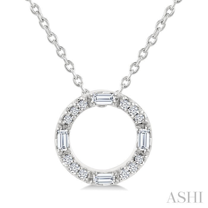 Circle Petite Diamond Fashion Pendant