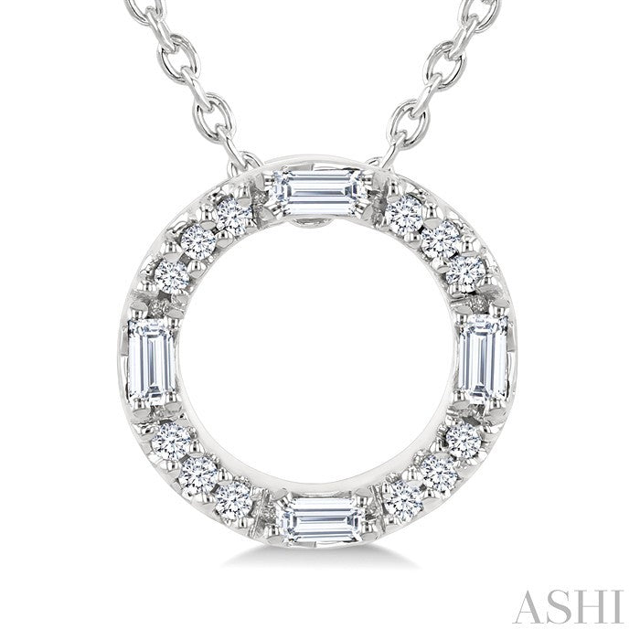 Circle Petite Diamond Fashion Pendant