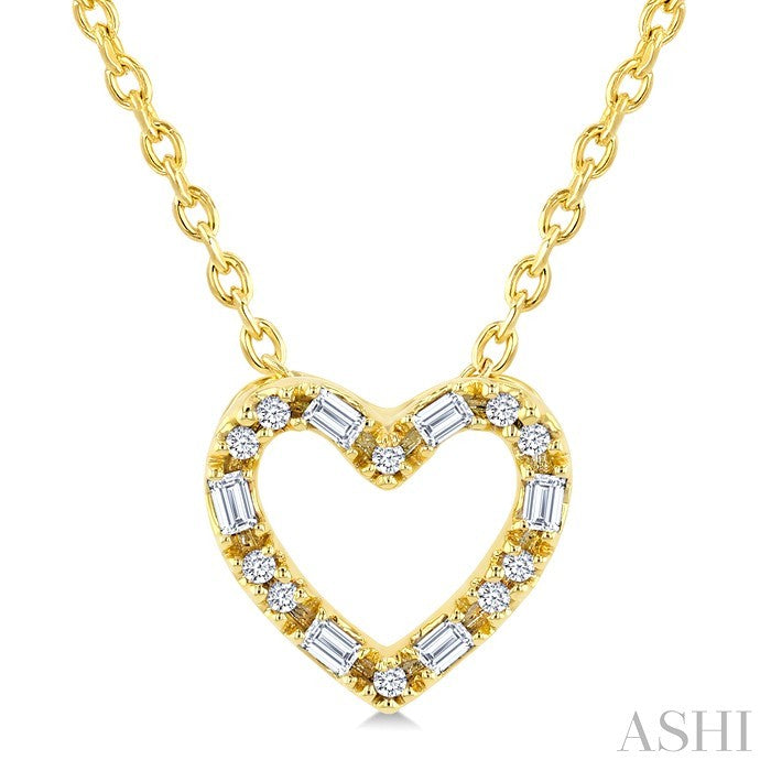 Heart Shape Petite Diamond Fashion Pendant