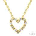 Heart Shape Petite Diamond Fashion Pendant