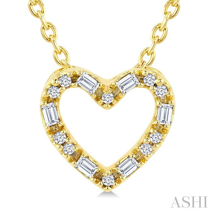 Heart Shape Petite Diamond Fashion Pendant