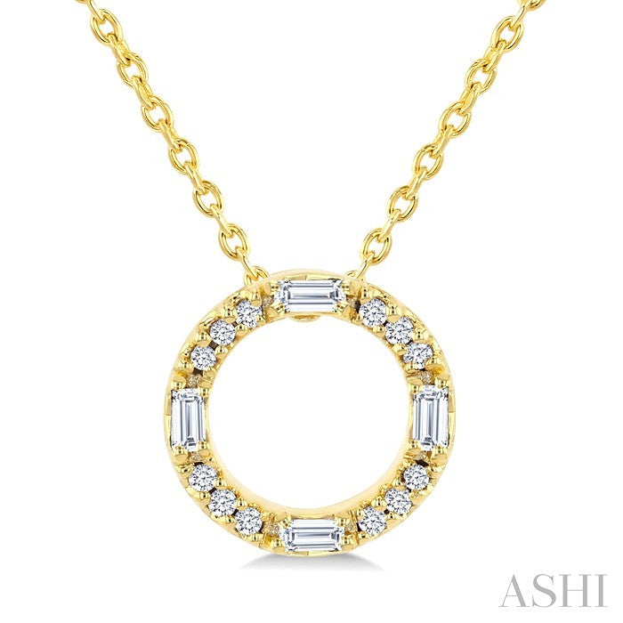 Circle Petite Diamond Fashion Pendant