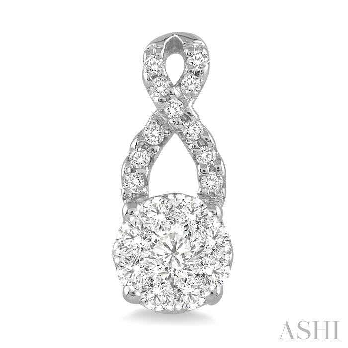 Round Shape Lovebright Diamond Earrings