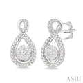 Round Shape Lovebright Diamond Earrings