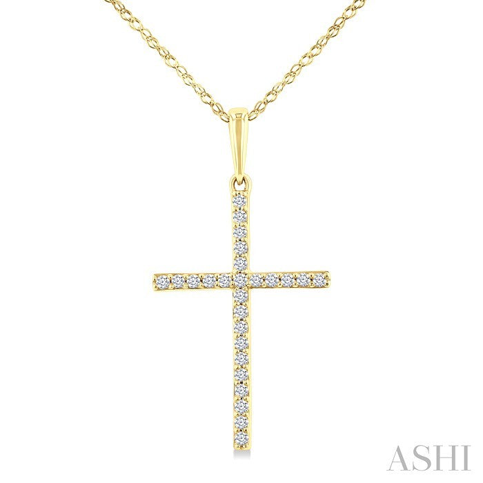 Cross Petite Diamond Fashion Pendant