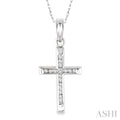 Channel Set Cross Diamond Fashion Pendant