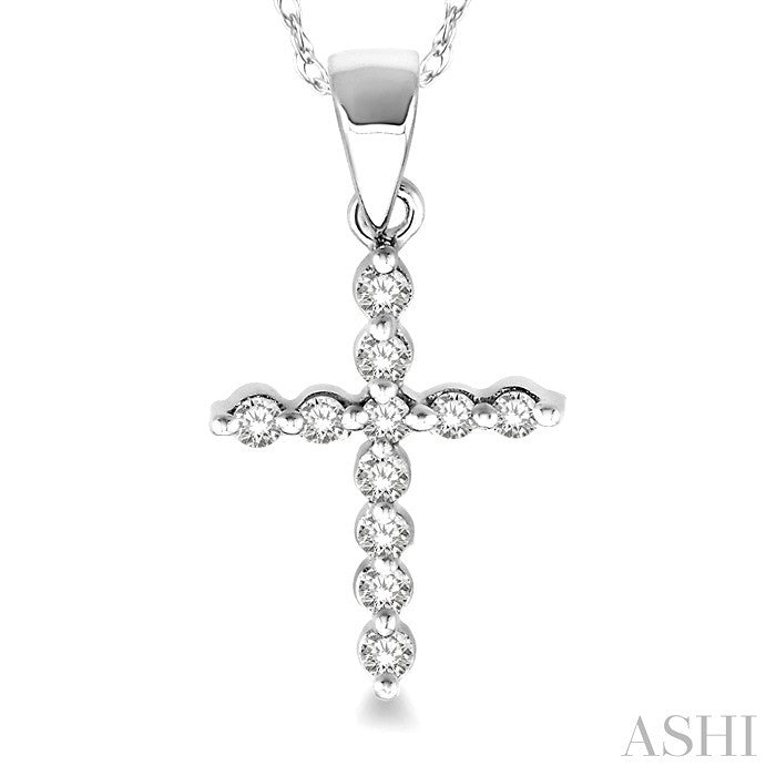 Cross Petite Diamond Fashion Pendant