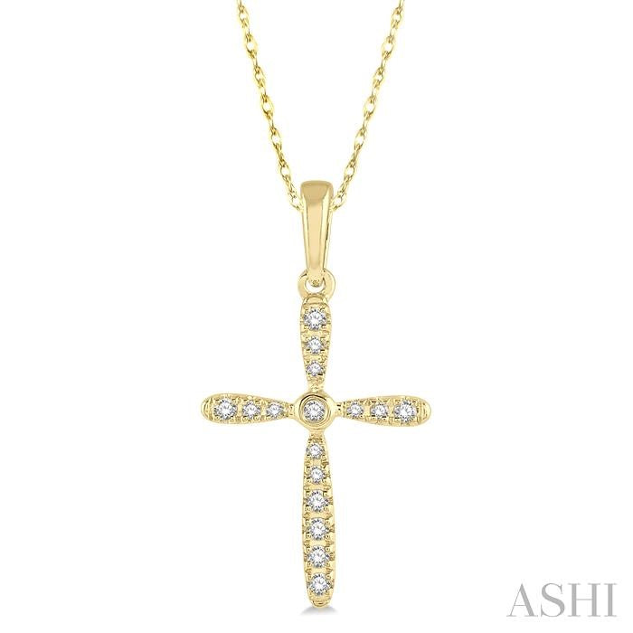 Cross Petite Diamond Fashion Pendant