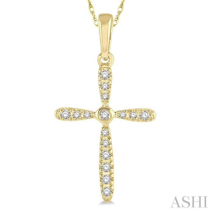 Cross Petite Diamond Fashion Pendant