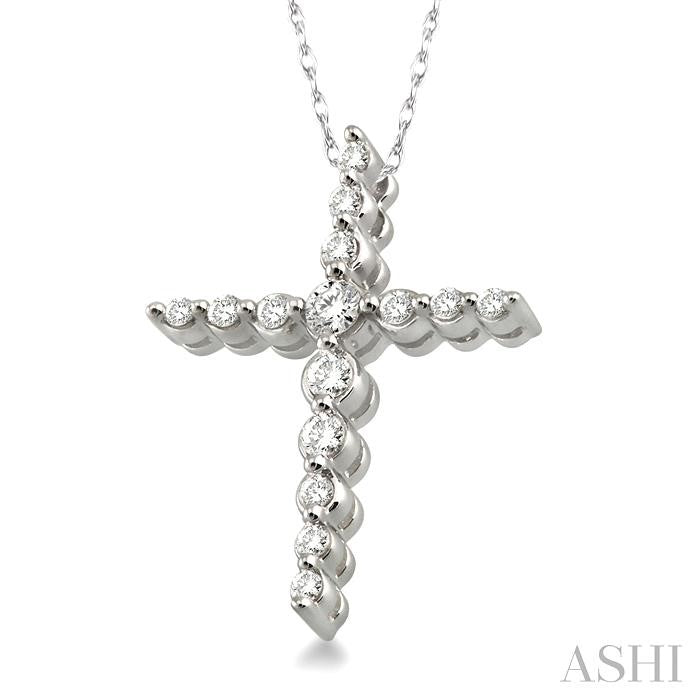 Journey Cross Diamond Fashion Pendant