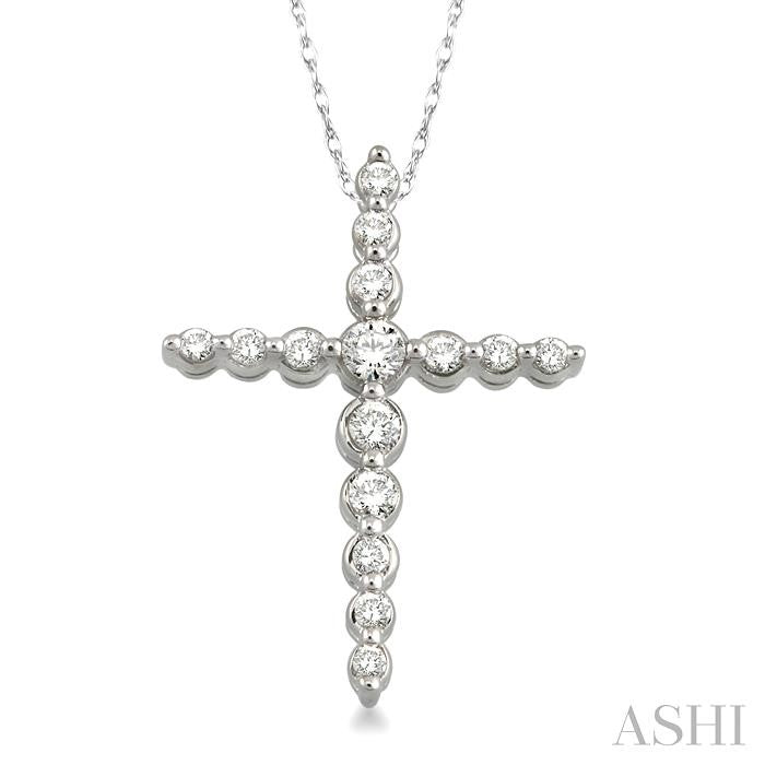 Journey Cross Diamond Fashion Pendant