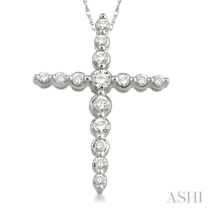 Journey Cross Diamond Fashion Pendant