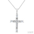 Cross Petite Diamond Fashion Pendant