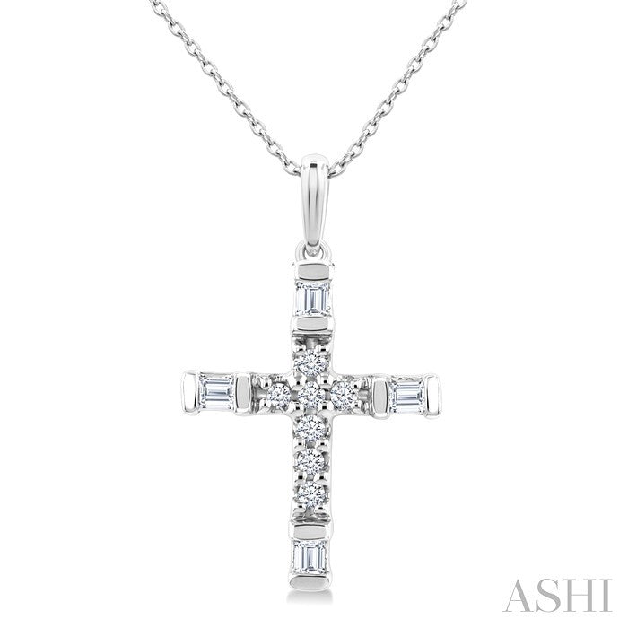 Cross Petite Diamond Fashion Pendant