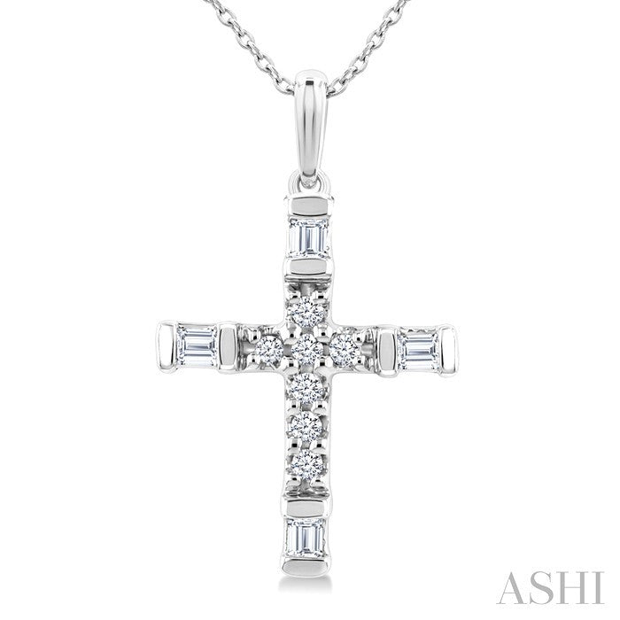Cross Petite Diamond Fashion Pendant