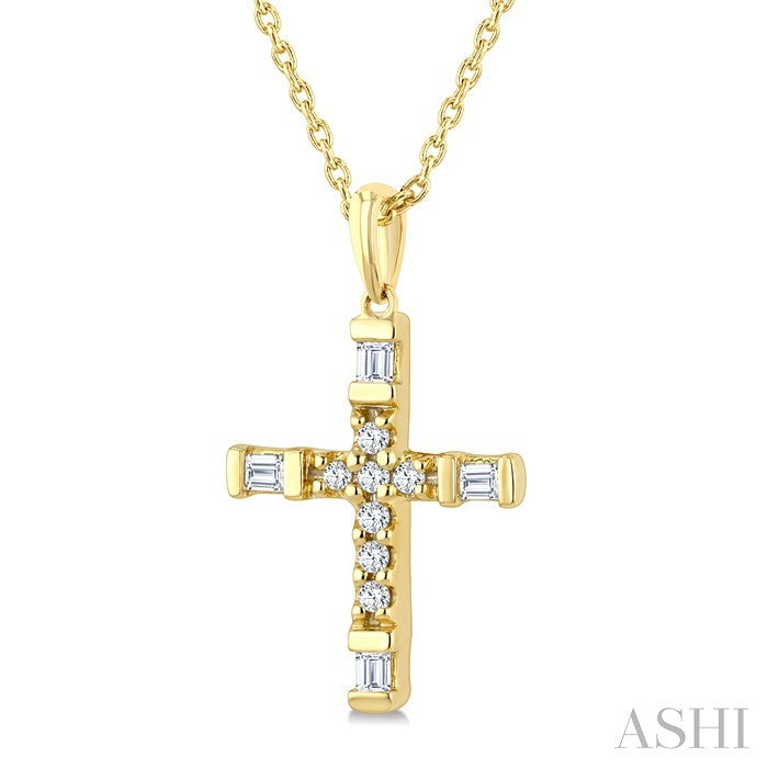 Cross Petite Diamond Fashion Pendant