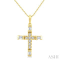 Cross Petite Diamond Fashion Pendant