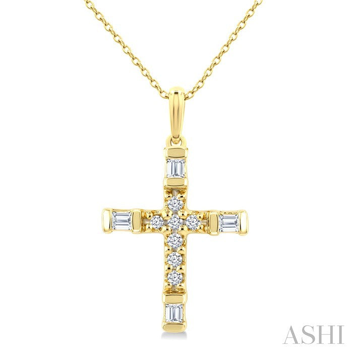 Cross Petite Diamond Fashion Pendant
