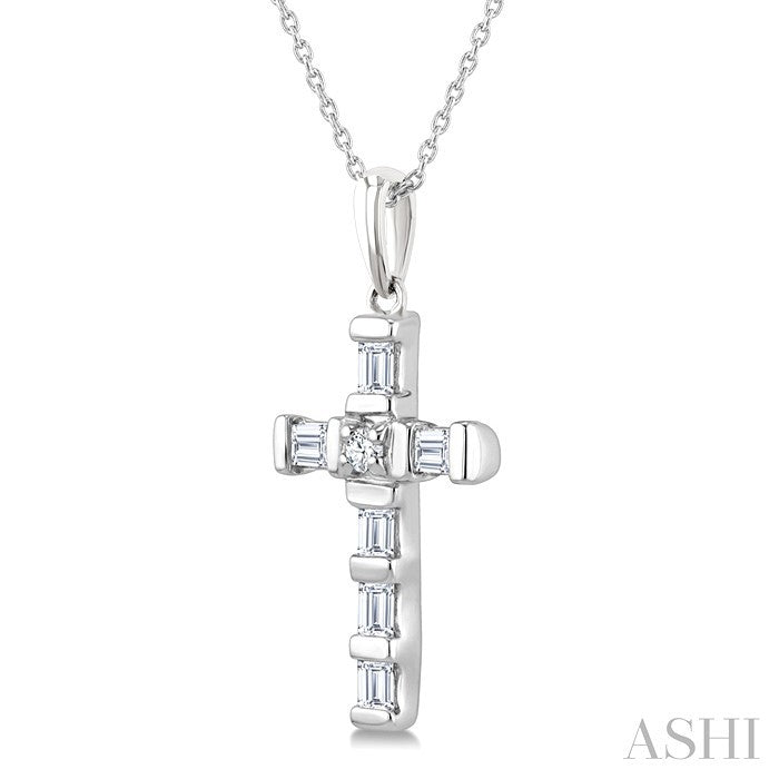 Cross Petite Diamond Fashion Pendant