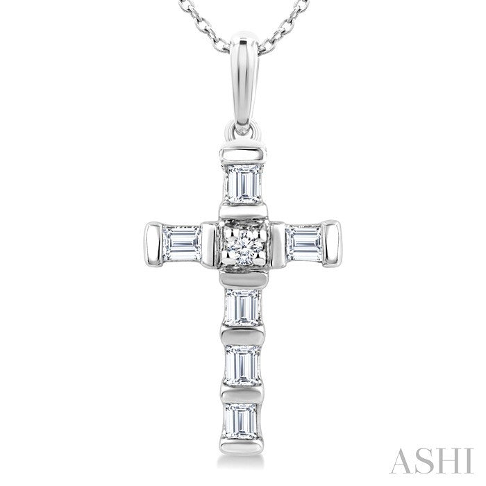 Cross Petite Diamond Fashion Pendant