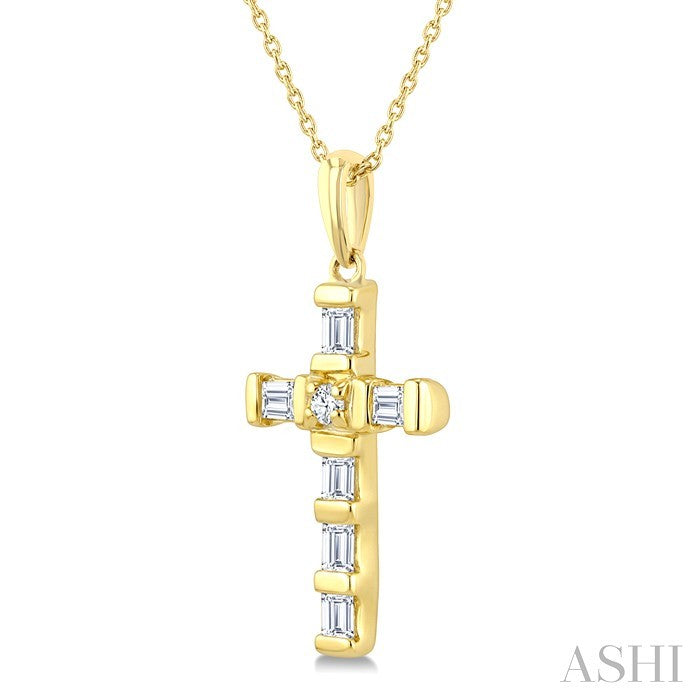 Cross Petite Diamond Fashion Pendant