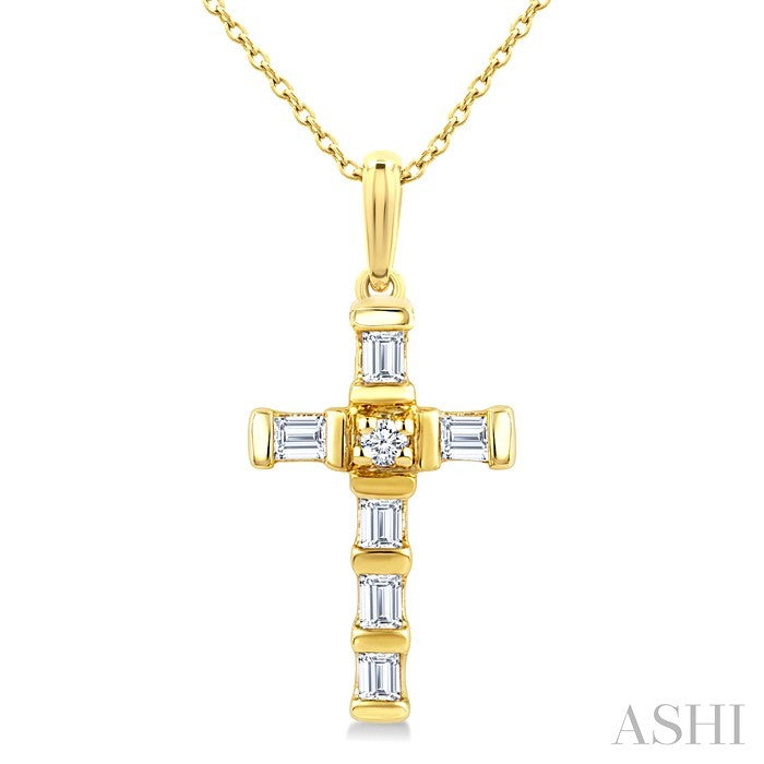 Cross Petite Diamond Fashion Pendant