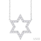 Star Of David Diamond Fashion Pendant