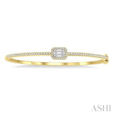 Halo Fusion Diamond Fashion Bangle