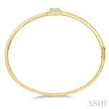 Halo Fusion Diamond Fashion Bangle