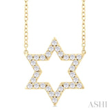 Star Of David Diamond Fashion Pendant