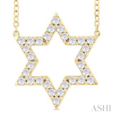 Star Of David Diamond Fashion Pendant