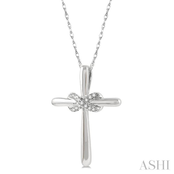 Infinity Cross Petite Diamond Fashion Pendant