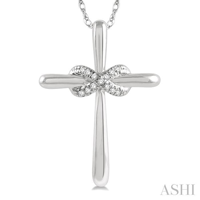 Infinity Cross Petite Diamond Fashion Pendant