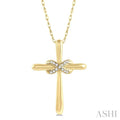Infinity Cross Petite Diamond Fashion Pendant