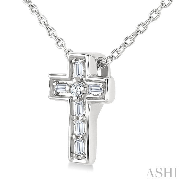 Cross Petite Diamond Fashion Pendant