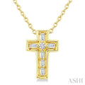Cross Petite Diamond Fashion Pendant