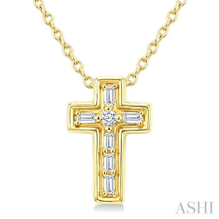 Cross Petite Diamond Fashion Pendant