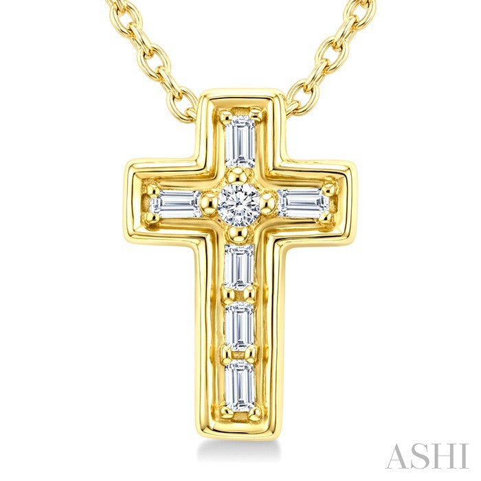 Cross Petite Diamond Fashion Pendant