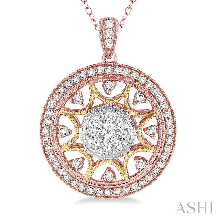 Circle Lovebright Diamond Fashion Pendant