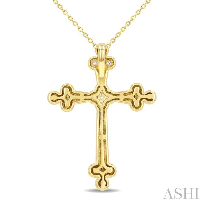 Clover Cross Diamond Fashion Pendant